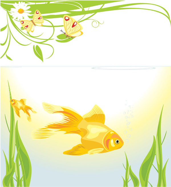 free vector Goldfish vector 3